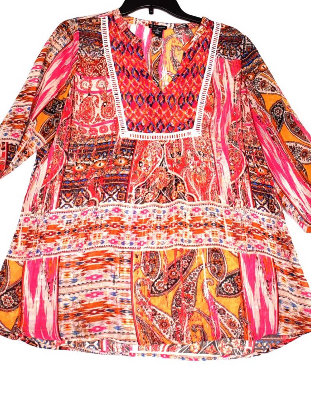 New Directions Sheer Women's Blouse Size L